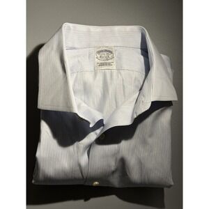 VTG Brooks Brothers Makers Merchants 17.5 35 Egyptian‎ Cotton Oxford Shirt USA